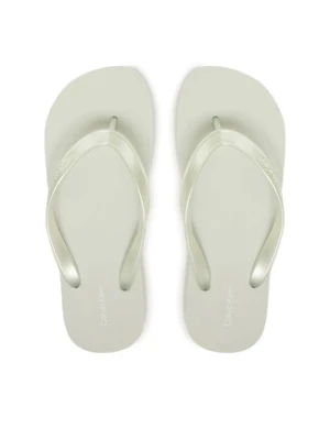 Calvin Klein Japonki Flatform Flip Flop Met Tpu HW0HW03120 Biały