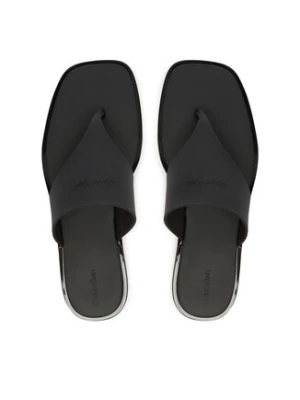 Calvin Klein Japonki Jelly Sandal Thong Mat Tran Tpu HW0HW02964 Czarny