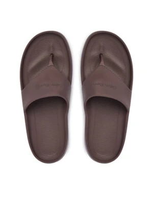 Calvin Klein Japonki One Piece Eva Flip Flop Thong HW0HW02957 Brązowy