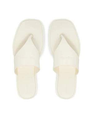 Calvin Klein Japonki Toepost Tpu Slide HW0HW02836 Écru Kremowy