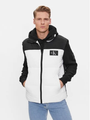 Calvin Klein Jeans Bezrękawnik J30J324665 Biały Regular Fit