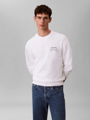 Calvin Klein Jeans Bluza 350TERRY | Regular Fit biały