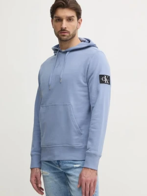 Calvin Klein Jeans bluza bawełniana niebieski
