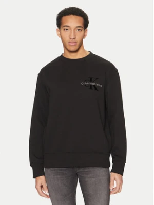 Calvin Klein Jeans Bluza Bristle Monologo J30J327105 Czarny Regular Fit