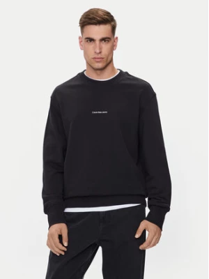 Calvin Klein Jeans Bluza City Grid Map J30J326790 Czarny Regular Fit