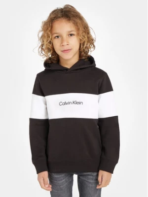 Calvin Klein Jeans Bluza Color Block IB0IB01892 Czarny Regular Fit