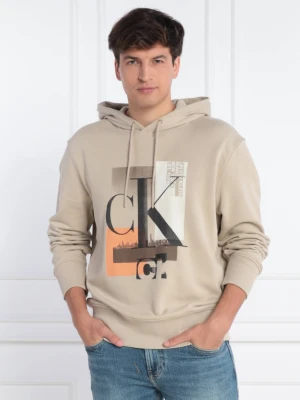 Calvin Klein Jeans Bluza CONNECTED LAYER LANDSCAPE | Regular Fit