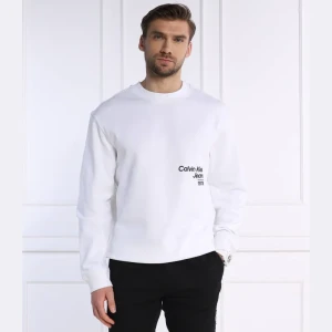 Calvin Klein Jeans Bluza DIFFUSED LOGO CREW NECK | Loose fit