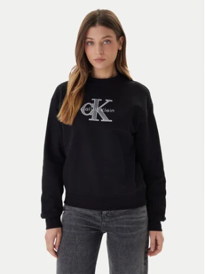 Zdjęcie produktu Calvin Klein Jeans Bluza Foil Monologo LV047E825G Czarny Regular Fit