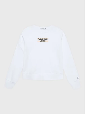 Calvin Klein Jeans Bluza Hero Logo IG0IG01936 Biały Regular Fit