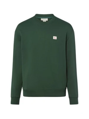 Calvin Klein Jeans Bluza Herrem Mężczyźni Bawełna zielony jednolity,