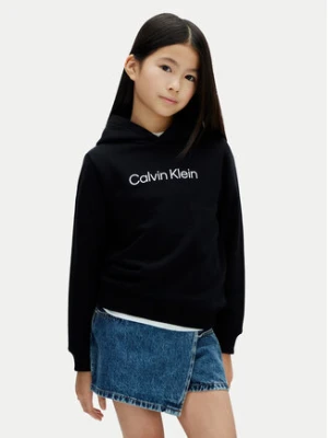 Calvin Klein Jeans Bluza Inst Logo LV1CKSJB38 Czarny Regular Fit