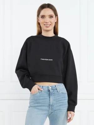 CALVIN KLEIN JEANS Bluza INSTITUTIONAL | Cropped Fit