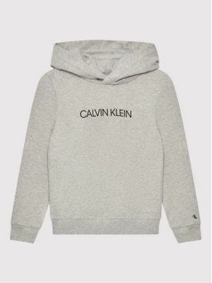 Calvin Klein Jeans Bluza Institutional IU0IU00163 Szary Regular Fit