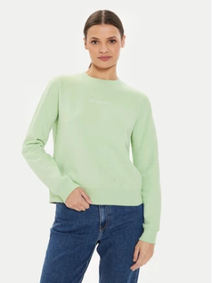 Calvin Klein Jeans Bluza Institutional J20J222548 Zielony Regular Fit