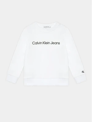 Calvin Klein Jeans Bluza IU0IU00581 D Biały Regular Fit