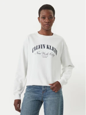 Zdjęcie produktu Calvin Klein Jeans Bluza Logo Graphic LV047F818G Biały Regular Fit