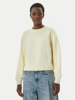 Zdjęcie produktu Calvin Klein Jeans Bluza Logo Graphic LV047F818G Kremowy Regular Fit