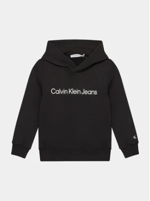 Calvin Klein Jeans Bluza Logo IU0IU00601 M Czarny Regular Fit