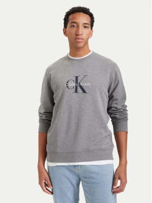 Calvin Klein Jeans Bluza LV04RG278G Szary ciemny Regular Fit