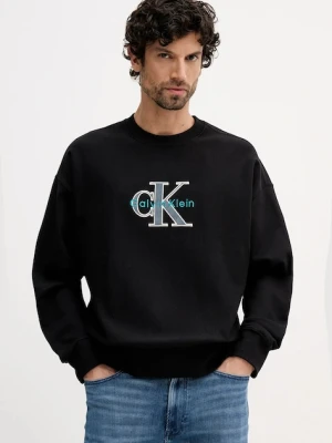 Calvin Klein Jeans bluza męska kolor czarny z aplikacją LV04RE200G