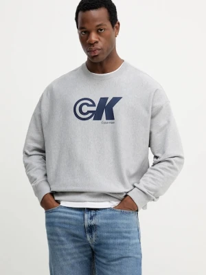 Calvin Klein Jeans bluza męska kolor szary z nadrukiem LV04RC840G