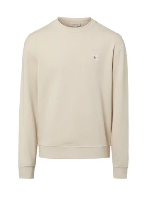 Calvin Klein Jeans Bluza męska Mężczyźni Bawełna beżowy,