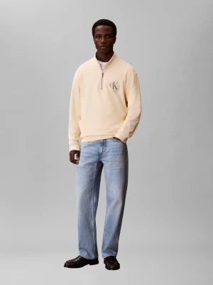 Calvin Klein Jeans Bluza męska Mężczyźni Bawełna żółty,