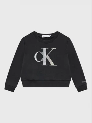 Calvin Klein Jeans Bluza Metallic Monogram IG0IG01761 Czarny Relaxed Fit
