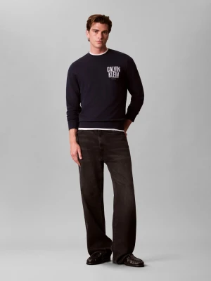 Calvin Klein Jeans Bluza Mężczyźni Bawełna niebieski