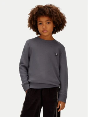 Calvin Klein Jeans Bluza Mono Mini Badge IU0IU00570 Szary Regular Fit