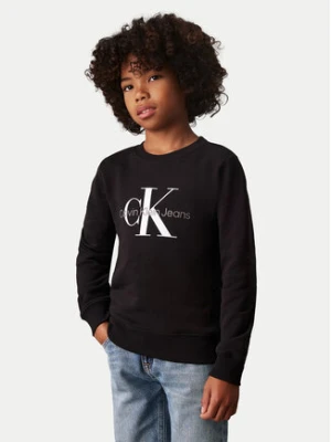 Calvin Klein Jeans Bluza Monogram IU0IU00675 M Czarny Regular Fit