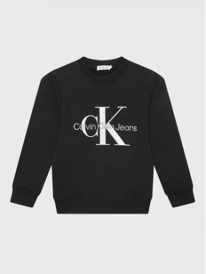 Calvin Klein Jeans Bluza Monogram Logo IU0IU00265 Czarny Regular Fit