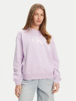 Zdjęcie produktu Calvin Klein Jeans Bluza Monologo LV047B234G Fioletowy Relaxed Fit