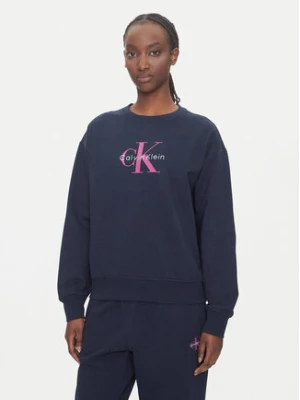 Zdjęcie produktu Calvin Klein Jeans Bluza Monologo LV047B234G Granatowy Relaxed Fit