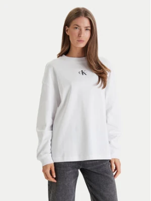 Zdjęcie produktu Calvin Klein Jeans Bluza Monologo LV047E211G Biały Oversize