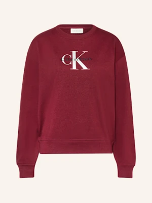 Calvin Klein Jeans Bluza Nierozpinana rot
