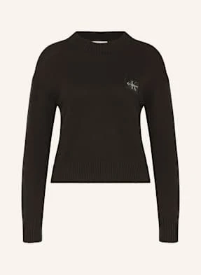 Calvin Klein Jeans Bluza Nierozpinana schwarz