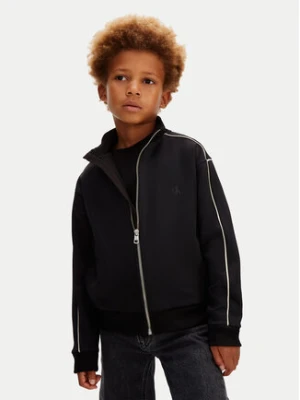 Calvin Klein Jeans Bluza Piping IB0IB02631 Czarny Regular Fit