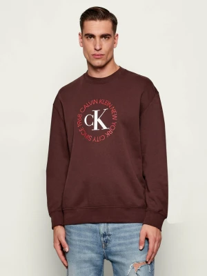 Calvin Klein Jeans Bluza | Relaxed fit brązowy