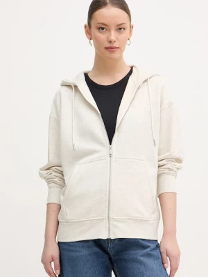 Calvin Klein Jeans bluza rozpinana z kapturem damska bawełniana