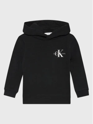 Calvin Klein Jeans Bluza Small Monogram IU0IU00266 Czarny Regular Fit