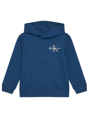 Calvin Klein Jeans Bluza Small Monogram IU0IU00266 M Niebieski Regular Fit