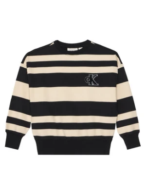 Calvin Klein Jeans Bluza Striped Modern IB0IB02558 Czarny Regular Fit