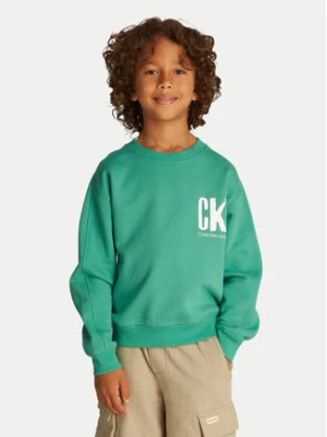 Calvin Klein Jeans Bluza Summer IB0IB02462 Zielony Regular Fit