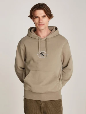 CALVIN KLEIN JEANS Bluza w kolorze jasnobrązowym rozmiar: L