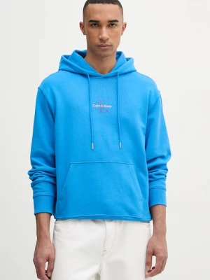 Calvin Klein Jeans bluza z kapturem męska bawełniana