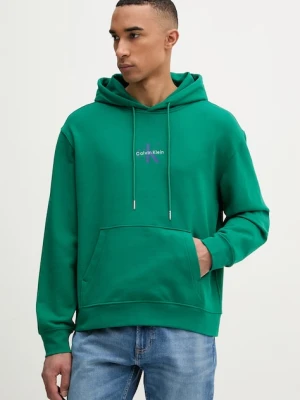 Calvin Klein Jeans bluza z kapturem męska bawełniana