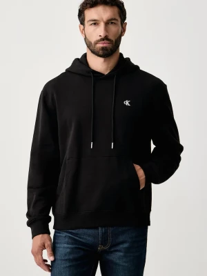 Calvin Klein Jeans bluza z kapturem męska bawełniana czarny