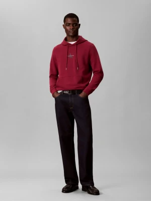 Calvin Klein Jeans bluza z kapturem Mężczyźni Bawełna czerwony